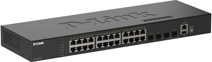 Attēls no D-Link DGS-1530-28/E tīkla pārslēgs Vadīts L2 Gigabit Ethernet (10/100/1000) Melns