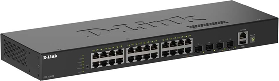 Изображение D-Link DGS-1530-28/E tīkla pārslēgs Vadīts L2 Gigabit Ethernet (10/100/1000) Melns