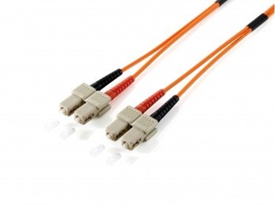 Изображение Equip 253337 InfiniBand un optiskās šķiedras kabelis 15 m 2x SC Dzeltens