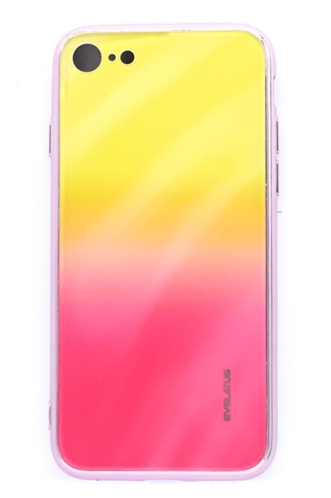 Picture of Evelatus - iPhone 7/8/SE2020/SE2022 Water Ripple Full Color Electroplating Tempered Glass Gradient Yellow-Pink