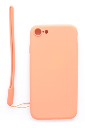 Изображение Evelatus Apple iPhone 7/8 Soft Touch Silicone Case with Strap Pink