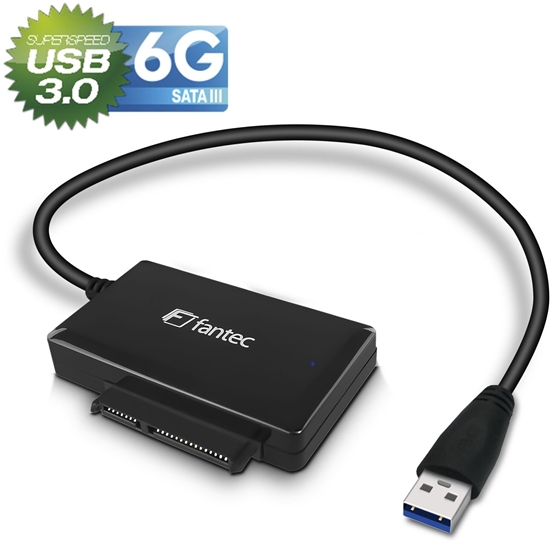 Picture of FANTEC USB 3.2 Gen 1A SATA 6G Adapter DOCK SSD HDD black