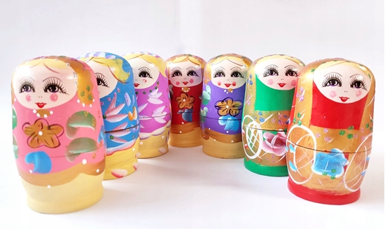 Picture of Figurka Adar Figurka Matrioszka 5w1 ADAR mix cena za 1 szt