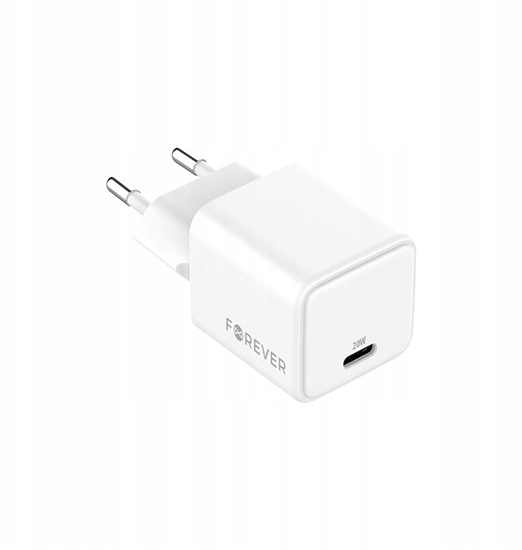 Изображение Forever adowarka sieciowa GaN PD TC-08-20C 1x USB-C 20W biaa