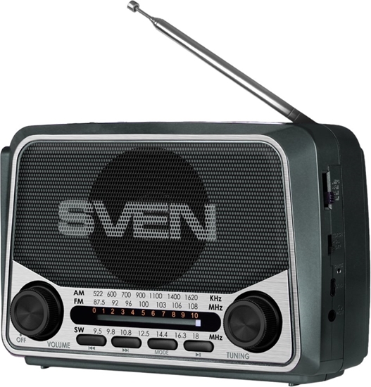 Picture of Gonik Sven SRP-150 szary (3W, Bluetooth, FM/AM/SW, USB, microSD, latarka, bateria)