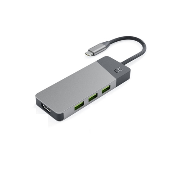 Picture of Green Cell Connect 7in1 (3xUSB-A 3.1 HDMI 4K 60Hz USB-C PD 85W)