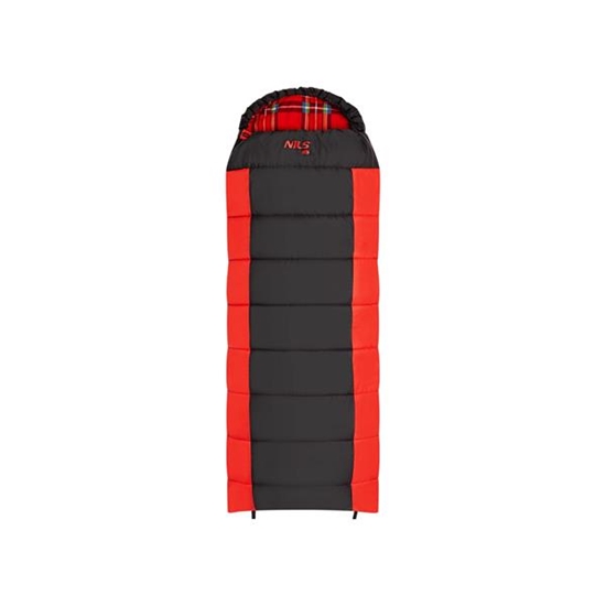 Picture of Guļammaiss NC2003 BLACK-RED SLEEPING BAG NILS CAMP