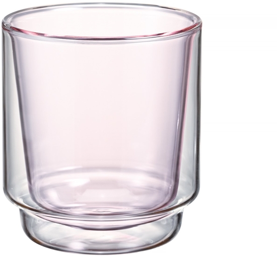 Picture of Hario - szklanka do matchy z podwójnymi ciankami 370ml - róowa