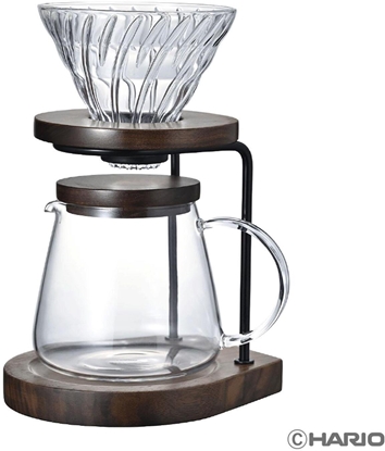Attēls no Hario Drip Stand Set Walnut - dripper z podstaw