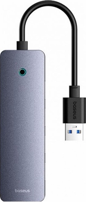 Attēls no HUB USB Canyon Adapter USB-A na USB 3.0 4 porty + USB-C adowania 15 cm szary