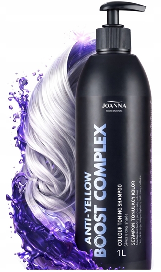 Picture of JOANNA PROFESSIONAL Anti - Yellow Boost Complex Szampon tonujcy kolor - popielaty 1000 ml