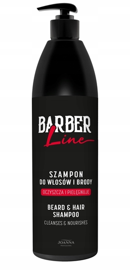 Picture of JOANNA PROFESSIONAL Barber Line Szampon do wosów i brody dla mczyzn 1000 ml