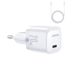 Picture of Joyroom Joyroom JR-TCF02 USB-C PD 20W wall charger + USB-C cable - white