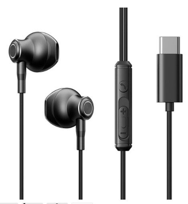 Изображение Joyroom TYPE-C Series JR-EC07 USB-C in-ear headphones metal Black