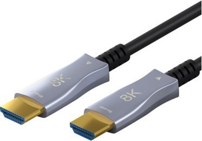Attēls no Kabel Goobay Optyczny hybrydowy kabel HDMI o bardzo duej szybkoci z Ethernetem (AOC) - Dugo kabla 10 m