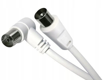 Picture of Kabel Hama Kabel koaksjalny antenowy 1.25m wtyczka coax - gniazdo zgite biae EMOS