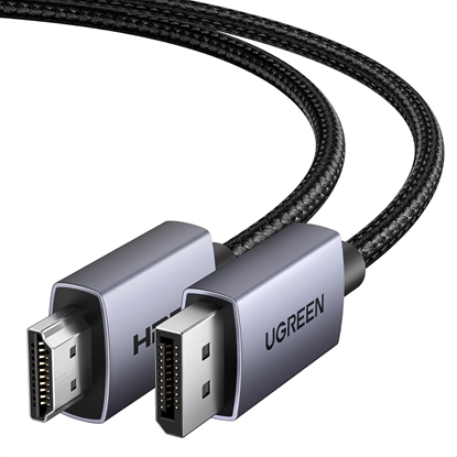 Picture of Kabel Ugreen DisplayPort (DP) wtyczka - wtyczka HDMI jednokierunkowa 4K@30Hz 1m czarny DP125 UGREEN