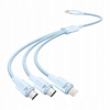 Picture of Kabel USB 2.0 A do 3w1 3A Vention CTPLG 1.5M (niebieski)