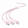 Picture of Kabel USB 2.0 A do 3w1 3A Vention CTPPG 1.5M (róowy)