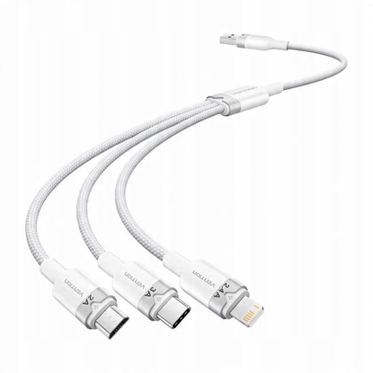 Picture of Kabel USB 2.0 A do 3w1 3A Vention CTPWG 1.5M (biay)