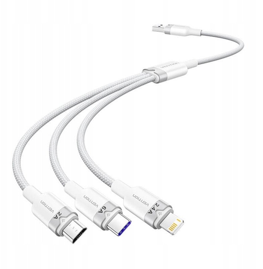 Picture of Kabel USB 2.0 A do 3w1 6A Vention CTRWG 1.5M (biay)