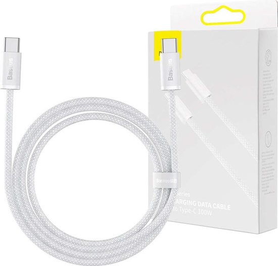 Picture of Kabel USB Baseus USB-C - USB-C 1 m Biay (BSU3013WHT)