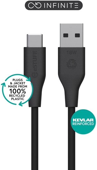 Picture of Kabel USB eStuff INFINITE (GRS) USB-C to USB-A
