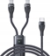 Изображение Kabel USB Yesido yesido Kabel CA87 Type-C-2w1 100W 1.4m, BLACK / CZARNY
