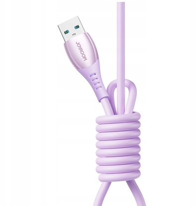 Attēls no Kabel USB Joyroom Kabel Joyroom S-A59 Vibrant Series 3A USB-A - USB-C 1,2m - fioletowy