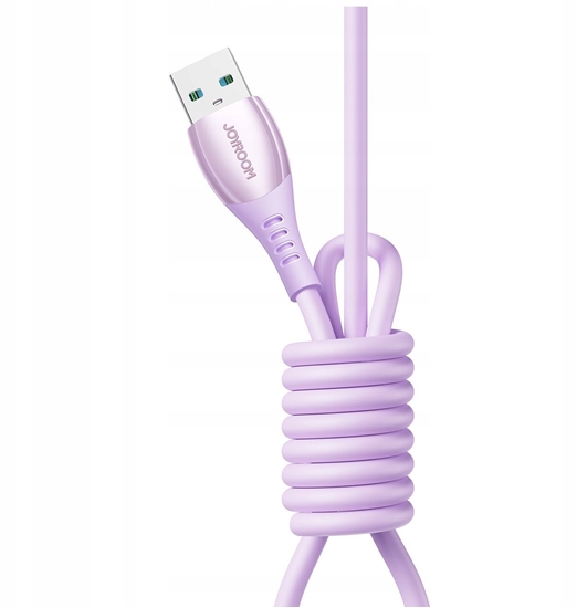 Picture of Kabel USB Joyroom Kabel Joyroom S-A59 Vibrant Series 3A USB-A - USB-C 1,2m - fioletowy