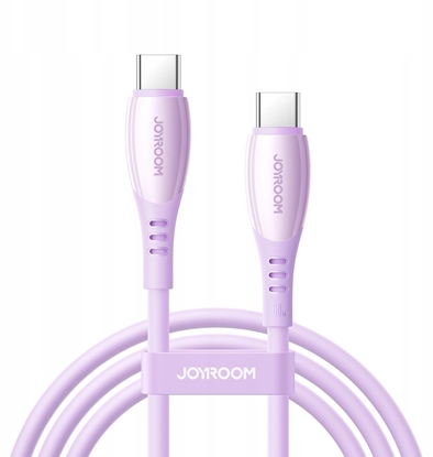 Attēls no Kabel USB Joyroom Kabel Joyroom S-A59 Vibrant Series 60W USB-C - USB-C 1,2m - fioletowy