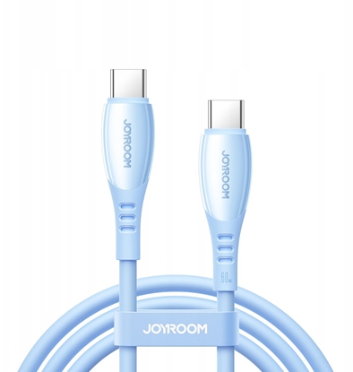 Attēls no Kabel USB Joyroom Kabel Joyroom S-A59 Vibrant Series 60W USB-C - USB-C 1,2m - niebieski