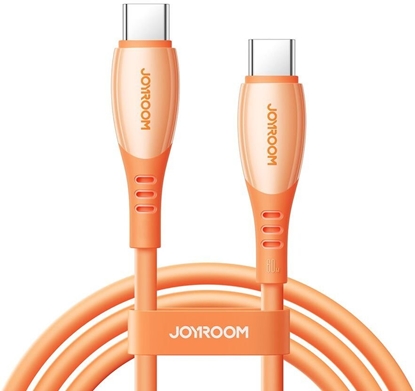 Attēls no Kabel USB Joyroom Kabel Joyroom S-A59 Vibrant Series 60W USB-C - USB-C 1,2m - pomaraczowy