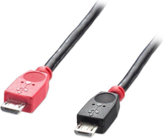 Picture of Kabel USB Lindy microUSB - microUSB 2 m Czarny (31760)