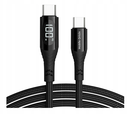 Attēls no Kabel USB Mobile Origin 100W Display Cable USB-C to USB-C 1,5m CB2