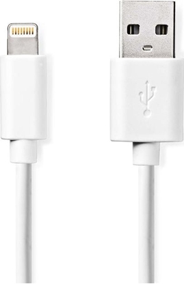 Picture of Kabel USB Nedis Lightning - USB-A 1 m Biay (CCGL39300WT10)