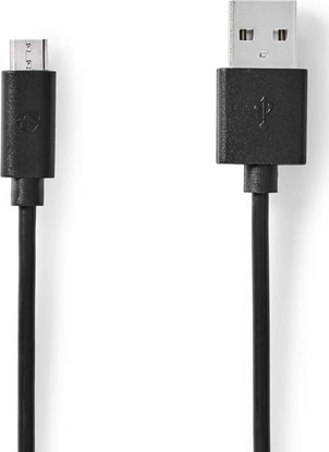 Attēls no Kabel USB Nedis USB-A - micro-B 2 m Czarny (CCGL60500BK20)
