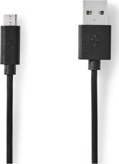 Picture of Kabel USB Nedis USB-A - micro-B 2 m Czarny (CCGL60500BK20)