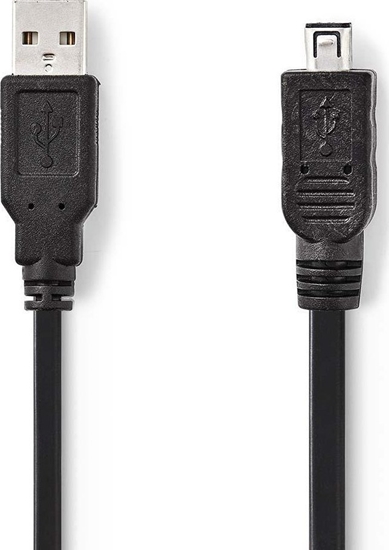 Picture of Kabel USB Nedis USB-A - miniUSB 2 m Czarny (CCGP60200BK20)