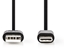Attēls no Kabel USB Nedis USB-C - USB-A 3 m Czarny (CCGB60600BK30)
