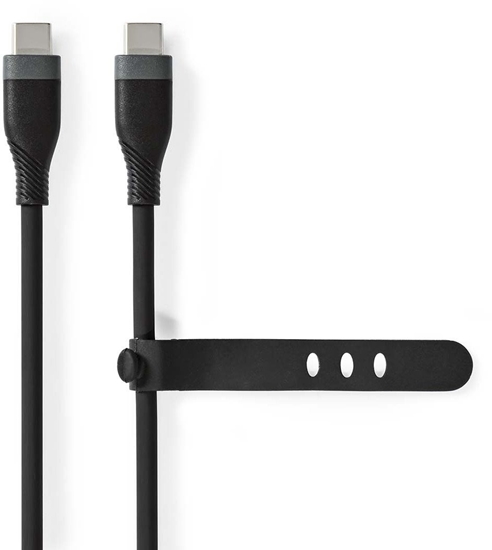 Изображение Kabel USB Nedis USB-C - USB-C 1.5 m Czarny (CCGB60820BK15)