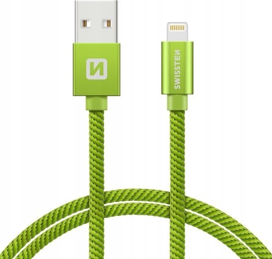 Picture of Kabel USB Swissten USB-A - Lightning 1.2 m Zielony (71523207)