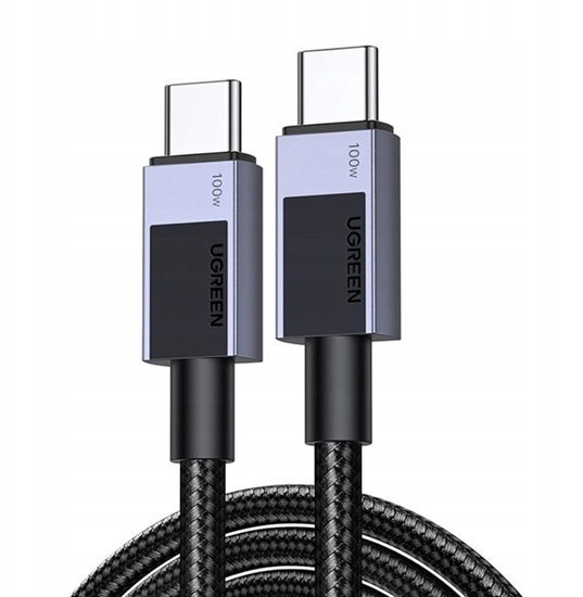 Изображение Kabel USB Ugreen USB-C - USB-C 2 m Czarny (45064)