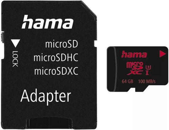 Picture of Karta Hama Speed MicroSDXC 64 GB UHS-I/U3 V30 (00213115)