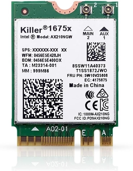 Picture of Karta sieciowa MSI Killer Wi-Fi 6E AX1675x