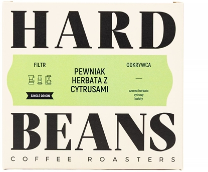 Attēls no Kawa ziarnista Hard Beans Coffee Kawa ziarnista Pewniak Herbata z Cytrusami Filtr 250g