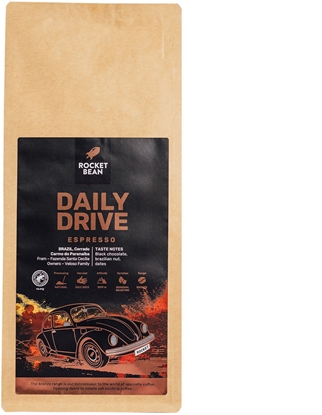 Picture of Kawa ziarnista Hard Beans Coffee Rocket Bean kawa ziarnista DAILY DRIVE Brazylia Espresso 500 g