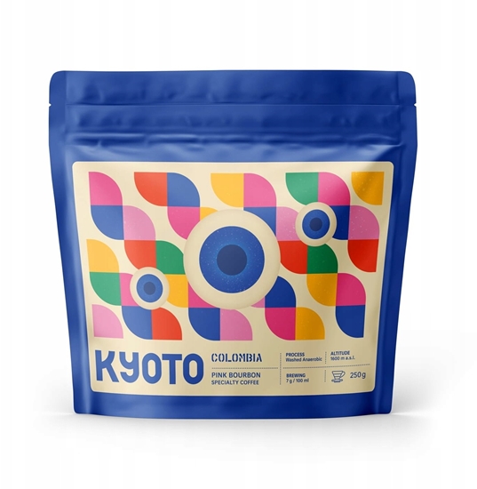 Изображение KYOTO - kawa ziarnista Kolumbia Pink Bourbon Washed Anaerobic Filter 250 g