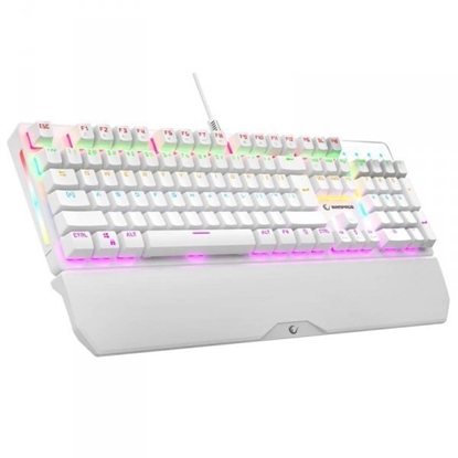 Attēls no Klawiatura Rampage Klawiatura przewodowa Rampage KB-R86 gamingowa mechaniczna UMBRA Blue Switch biaa