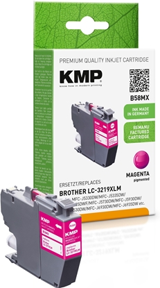 Изображение KMP B58MX ink cartridge magenta comp. with Brother LC-3219XLM